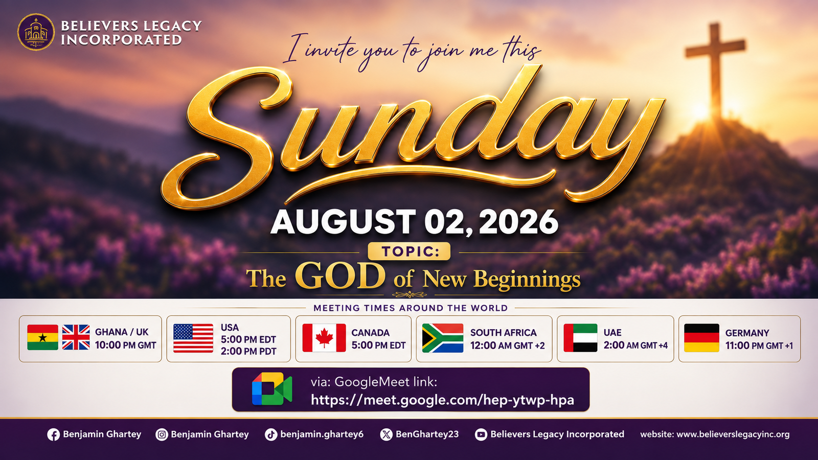Sermon thumbnail: God of New Beginnings 